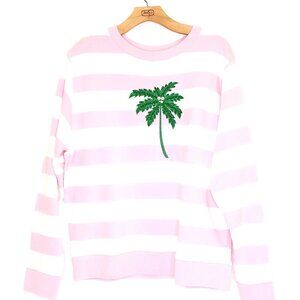 Lilly Pulitizer Stripped Palm Tree Sweatshirt